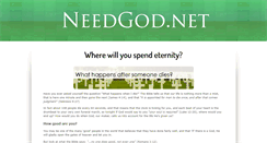 Desktop Screenshot of needgod.net